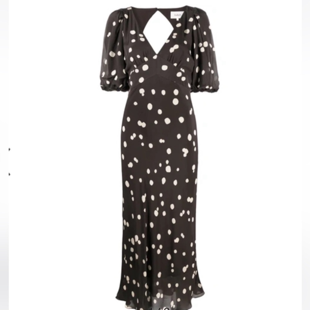 Ba&sh Delize Polka Dot Midi Dress by ba&sh